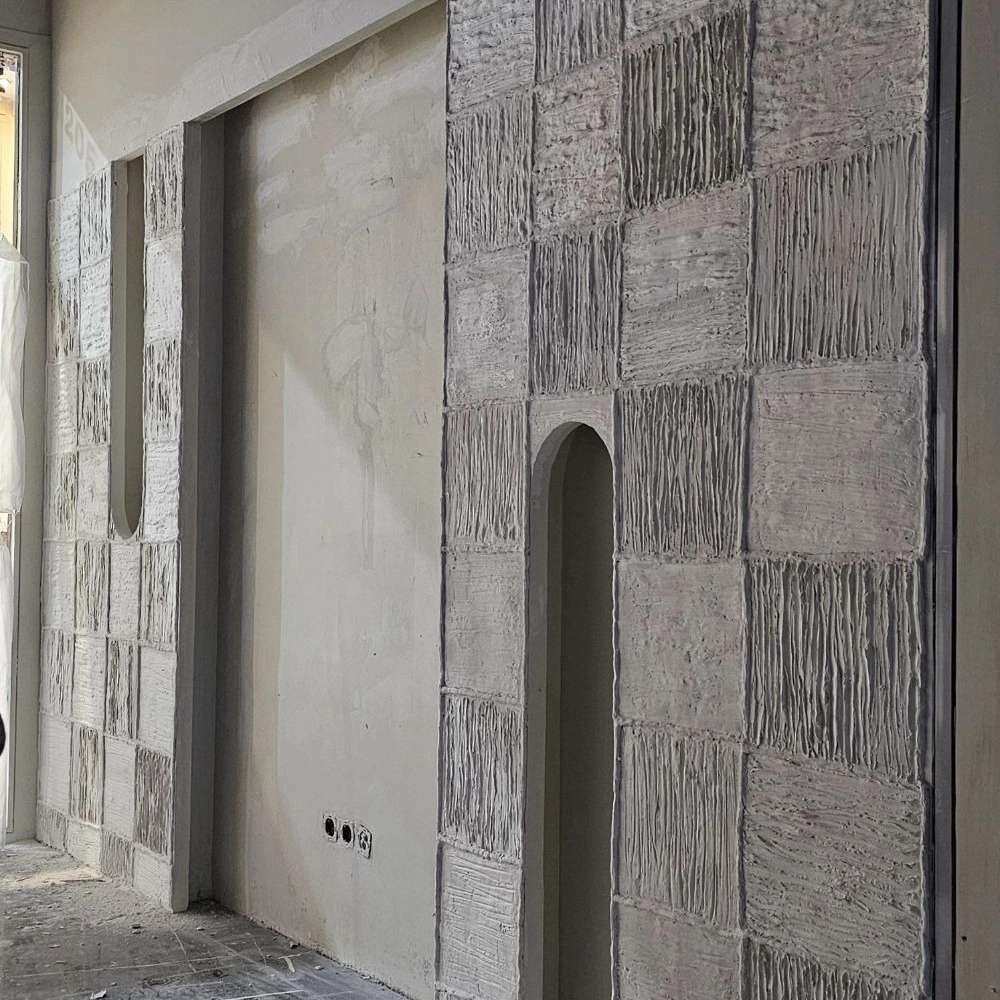 ترکیب گچبری مدرن و میکروسمنت