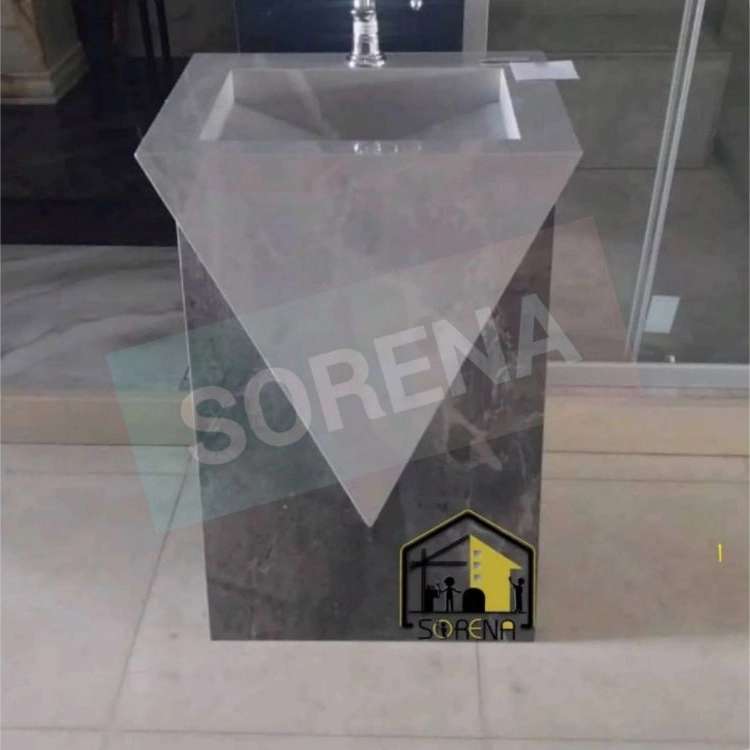 روشویی تمام سرامیک طرح الماس