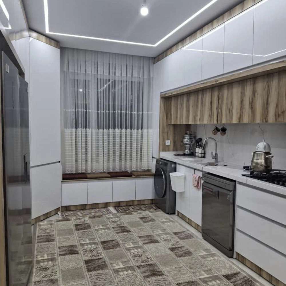 کابینت هایکلاس با ترکیب طرح چوب ام دی اف