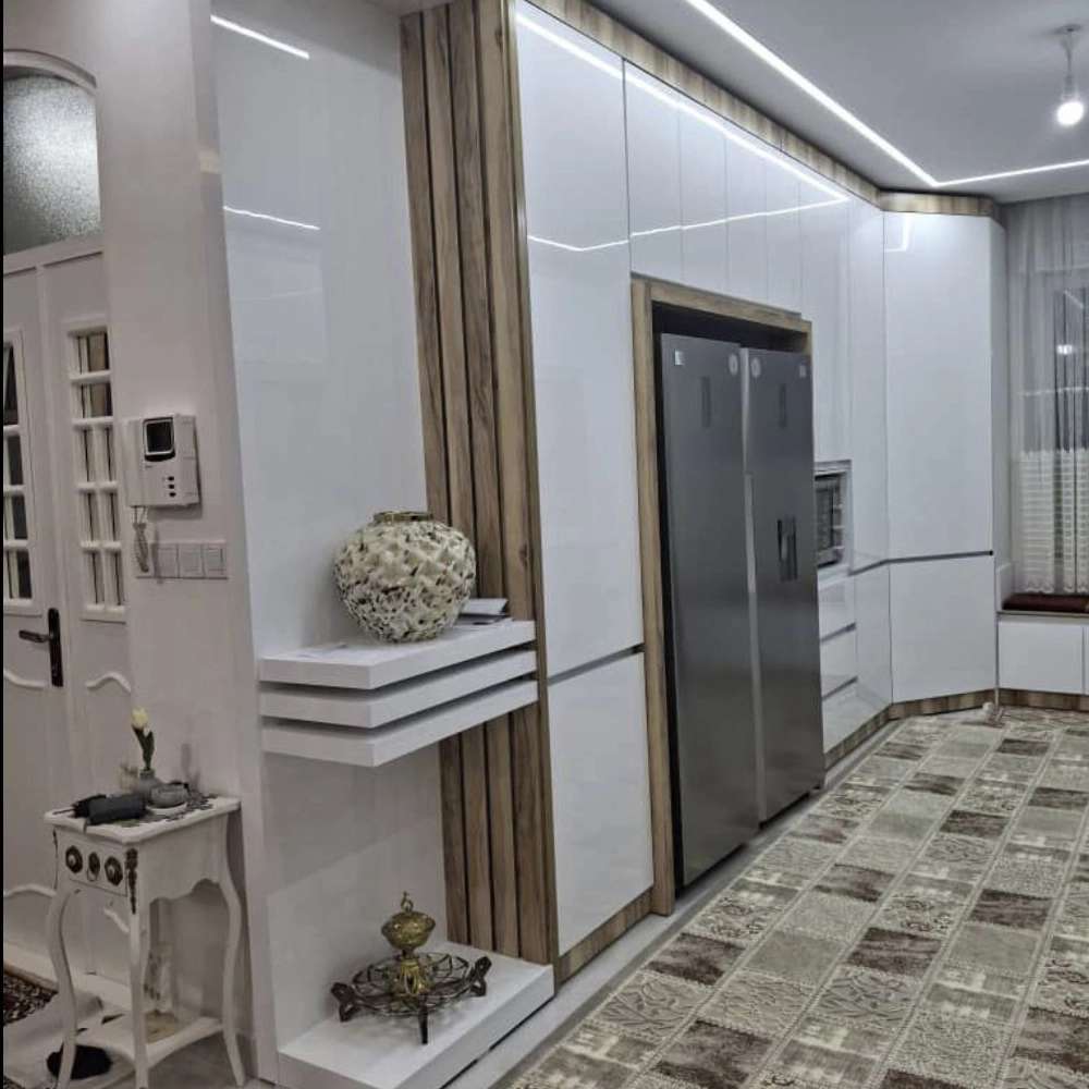 کابینت هایکلاس با ترکیب طرح چوب ام دی اف