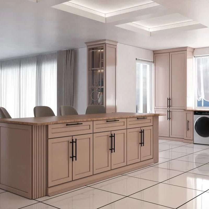 اجرای کابینت آشپزخانه وکیوم سوپر مات
