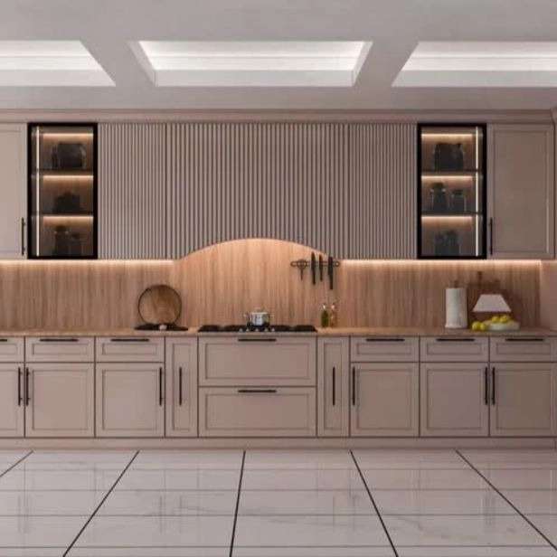 اجرای کابینت آشپزخانه وکیوم سوپر مات