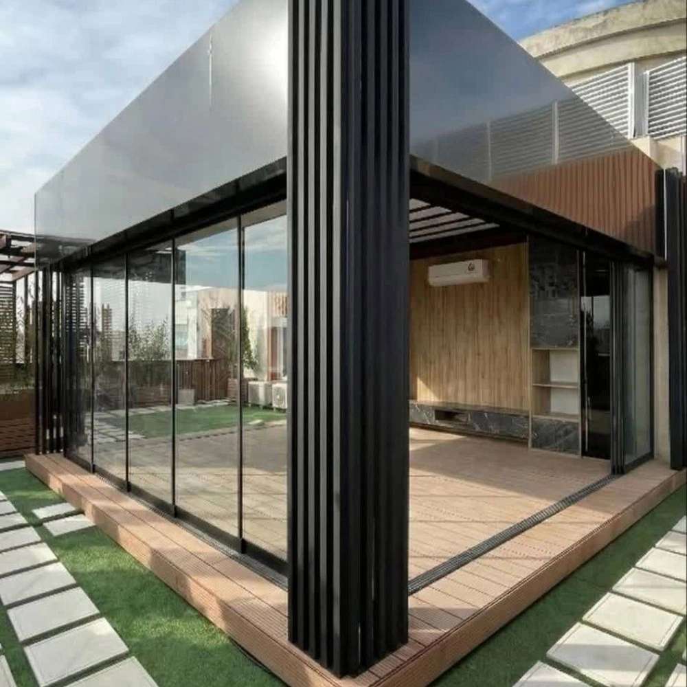 طراحی و اجرای صفر تا صد روف گاردن مدرن در تهران