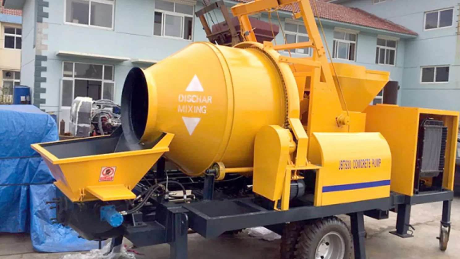 Implementation of concrete pumps and concrete work services