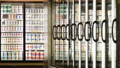 Khosravi industrial glass refrigerator