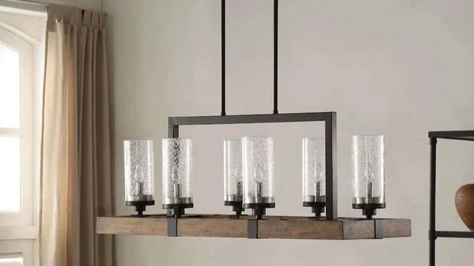 Parsley wooden chandelier