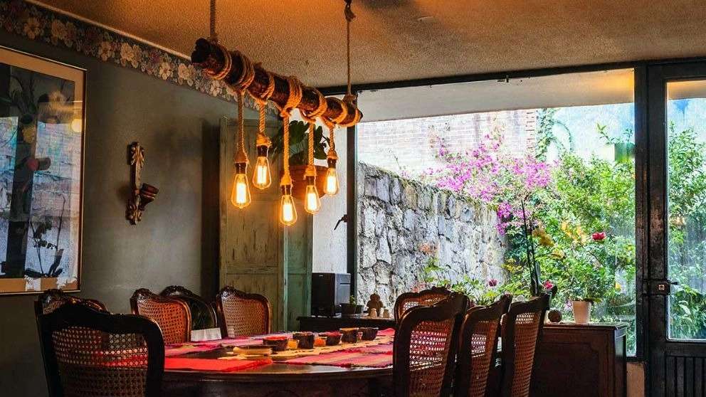 Parsley wooden chandelier