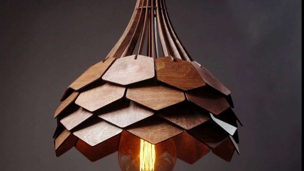 Parsley wooden chandelier