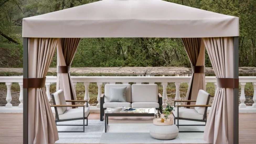 Canopy and gazebo landscaping