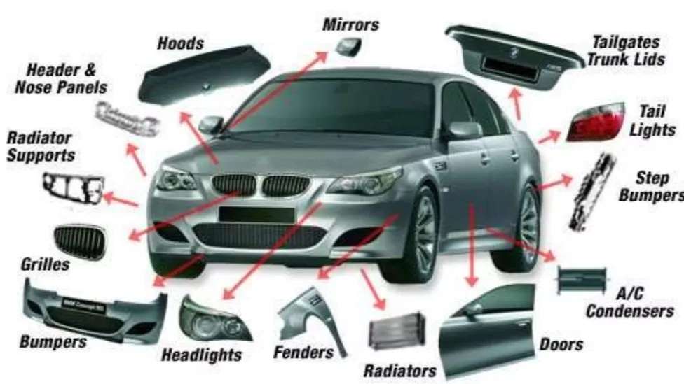 Heavy and light car parts