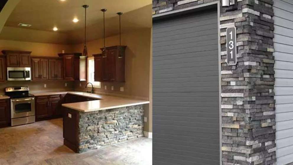 Decorative and antique stone group