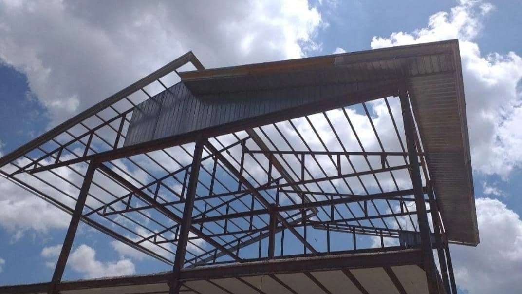 Welding of commercial building frame