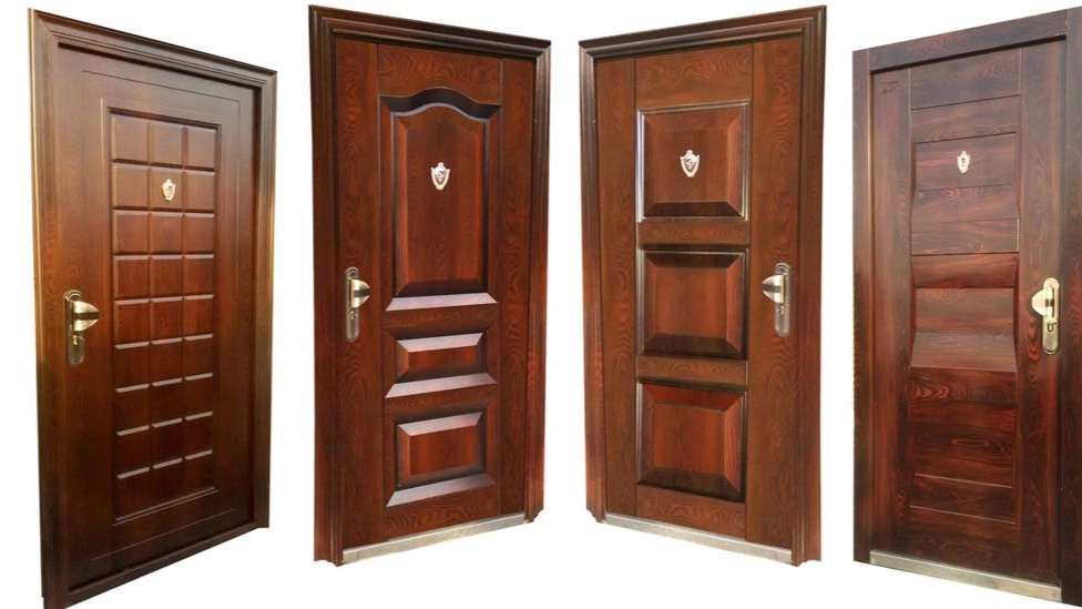 Wooden and metal door and solid protection