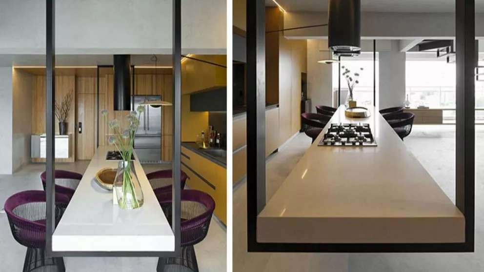 Hanging dining table