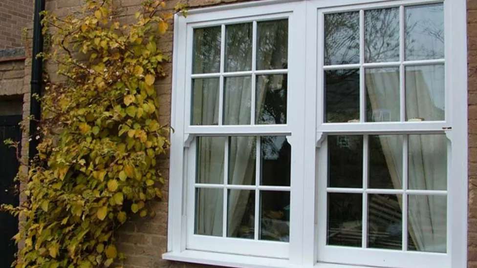 Central double-glazed window