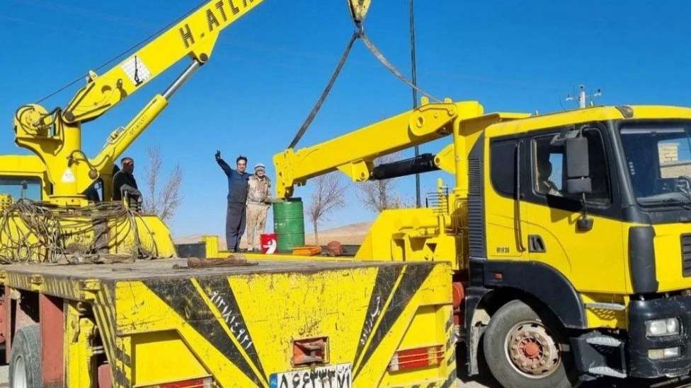 Mehran crane in Shahrekord