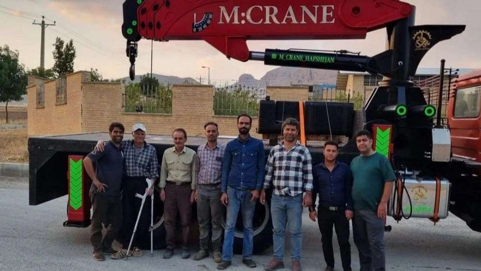 Mehran crane in Shahrekord