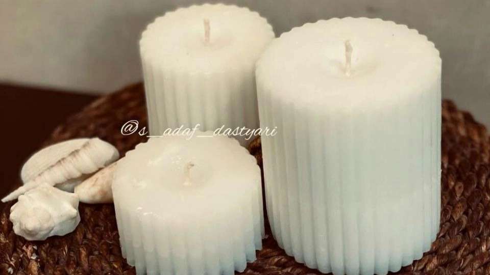 Shell handmade candles
