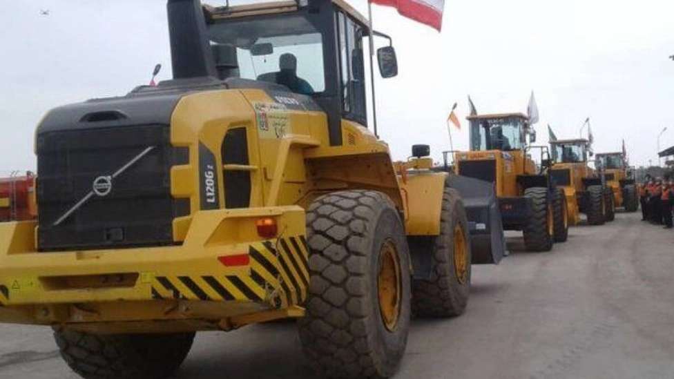 Huge heavy machinery