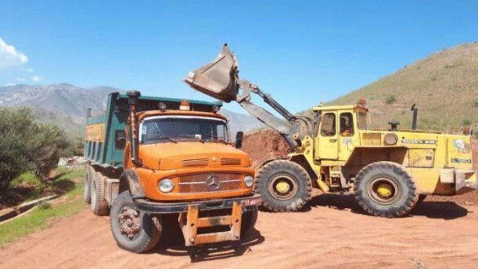Huge heavy machinery