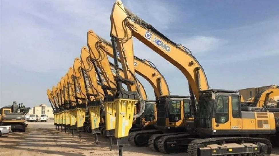 Huge heavy machinery