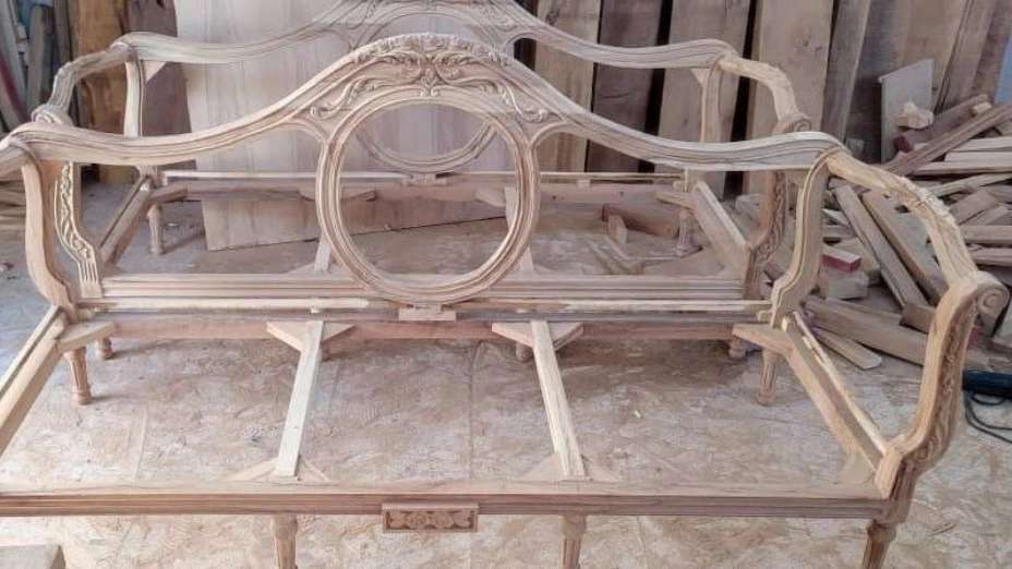 Production of raw sofas and sofas