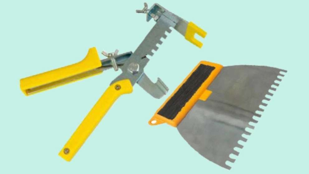 Tile installation tool and creamy glue