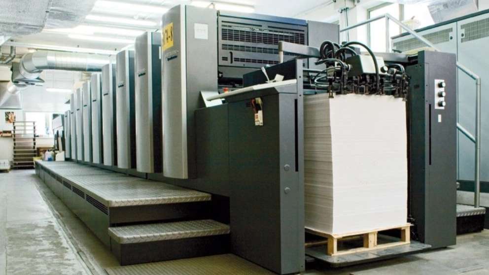 Old printing and binding machines