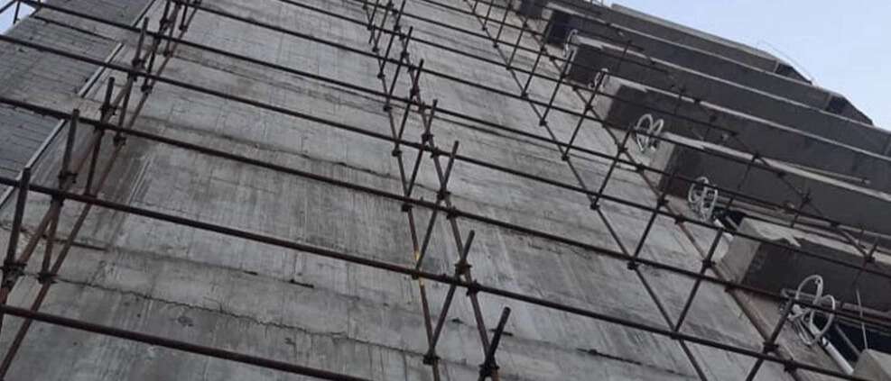 Sky metal scaffolding
