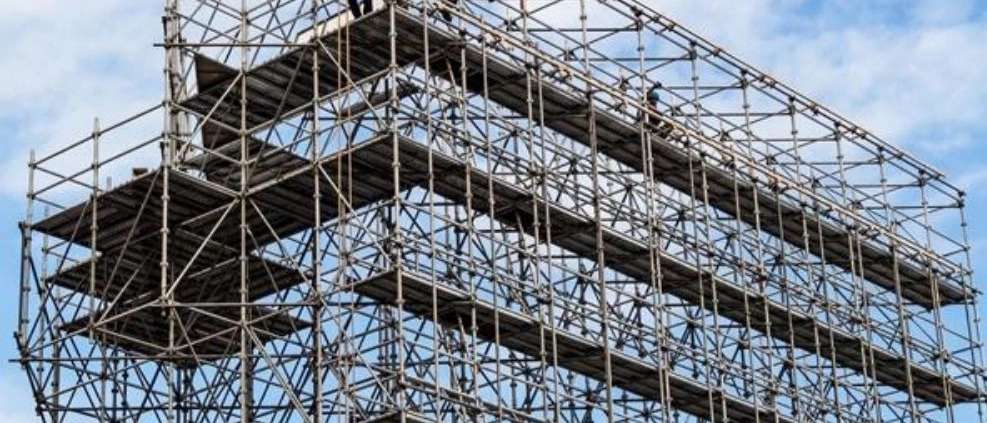 Sky metal scaffolding