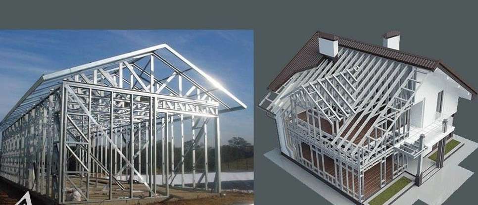 Villa with LSF advanced structures
