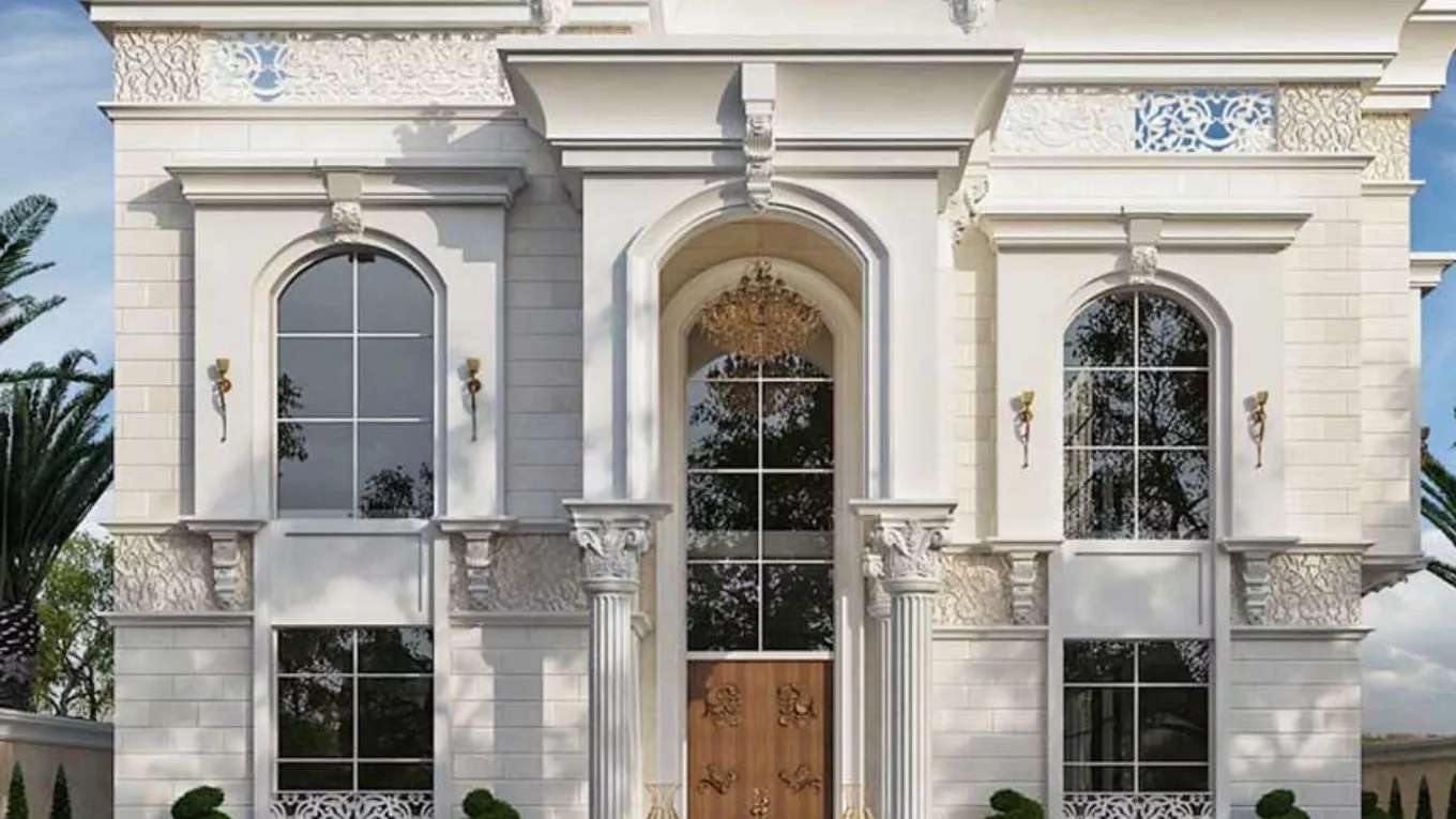 Classical and Roman facade