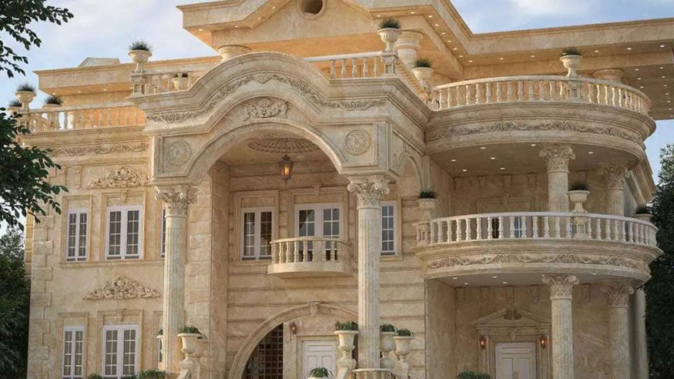 Classical and Roman facade