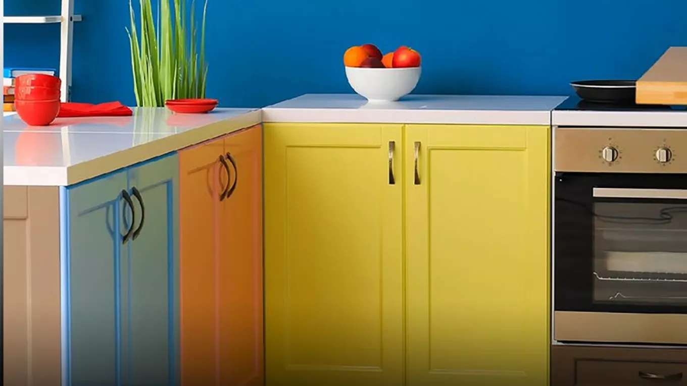 Painting cabinet parts