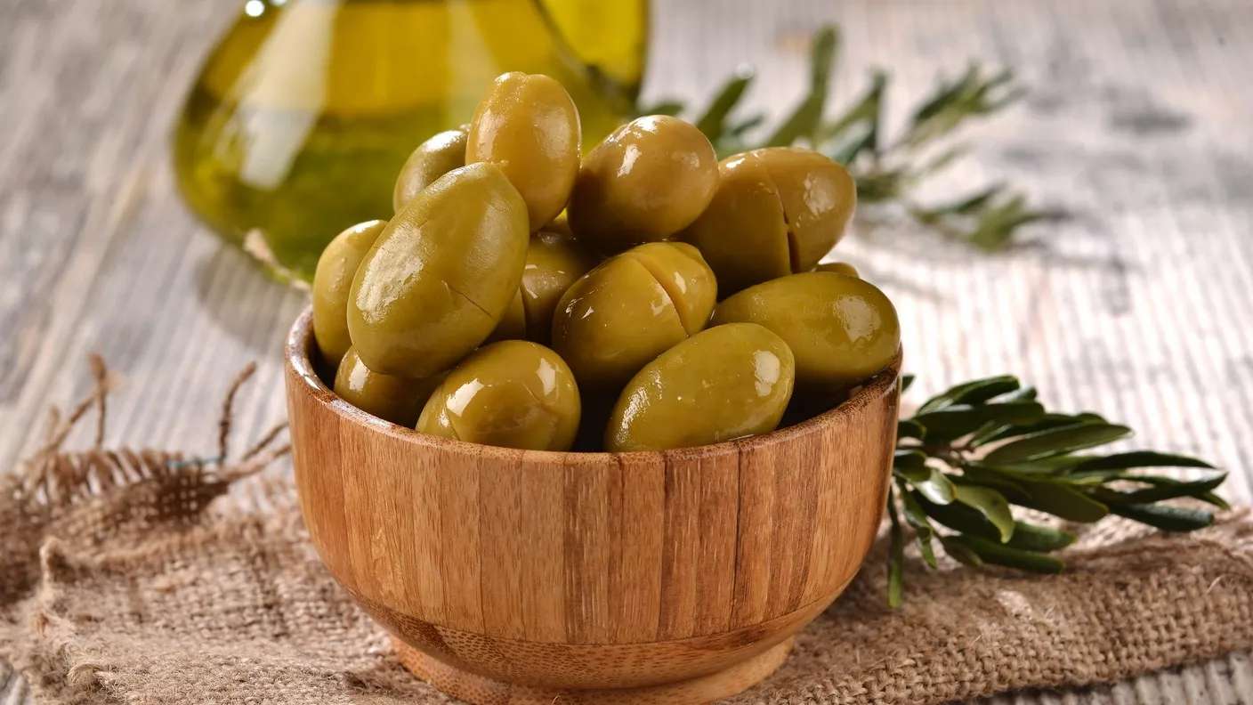 All kinds of pickles and olives