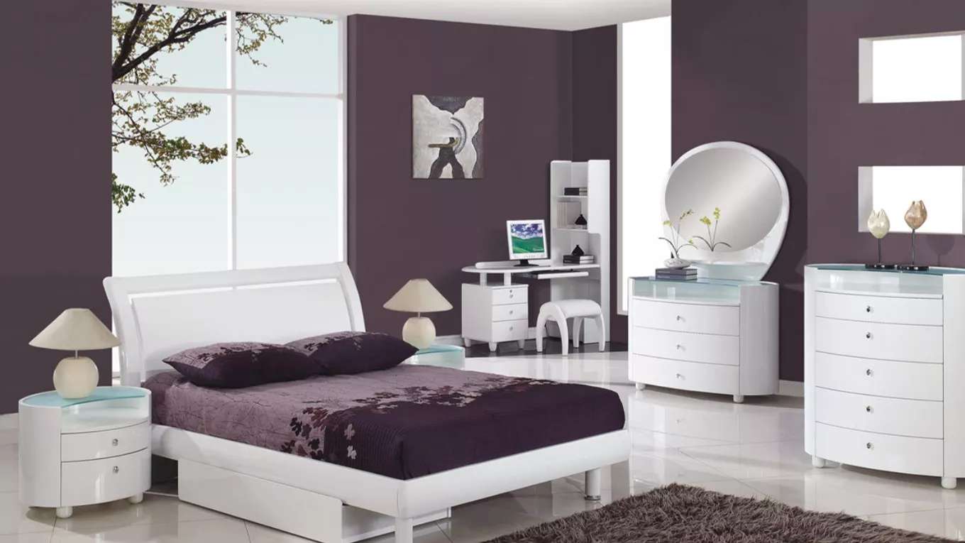 Ahura wooden bed set