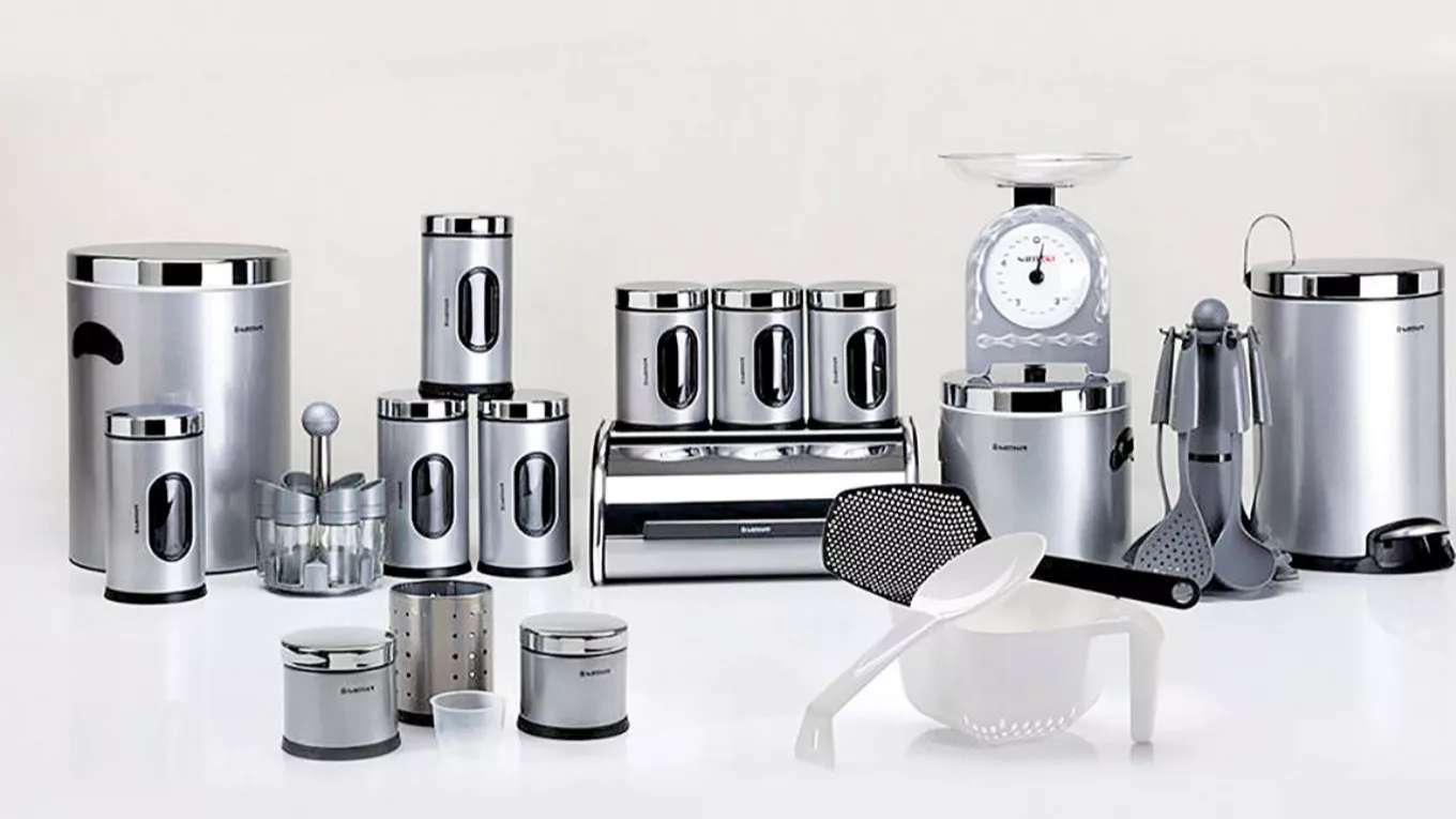 Silver household appliances