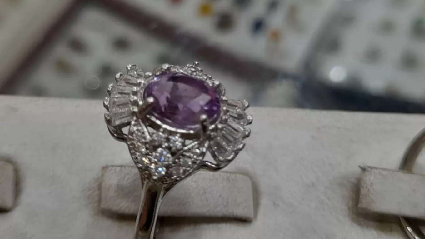 Masoud silver and rhinestones