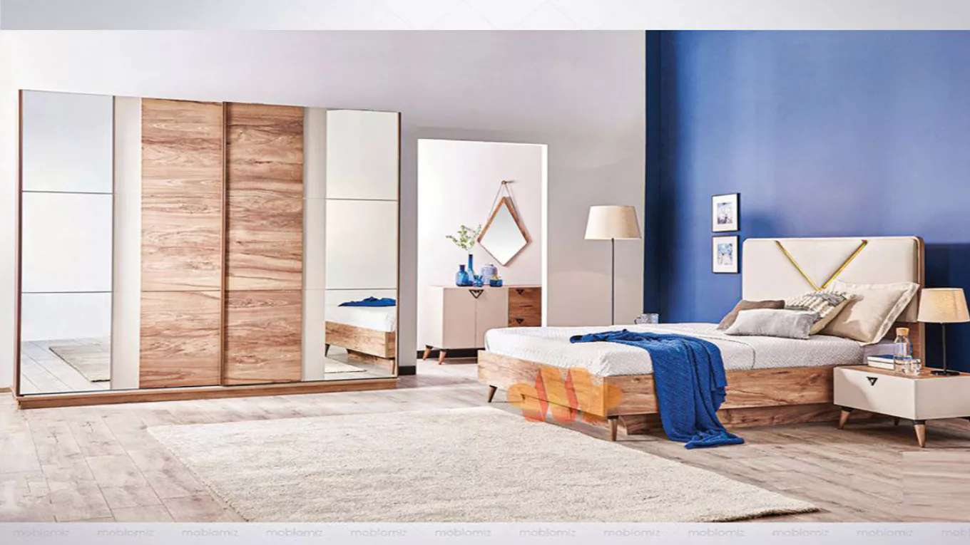 Ahura wooden bed set