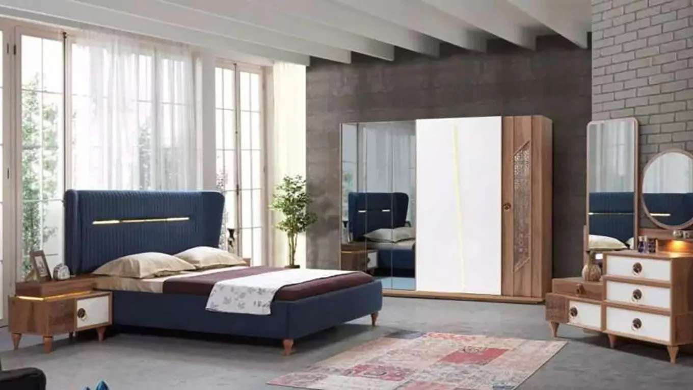 Ahura wooden bed set