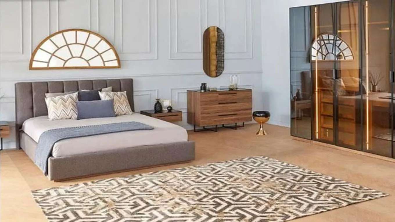 Ahura wooden bed set