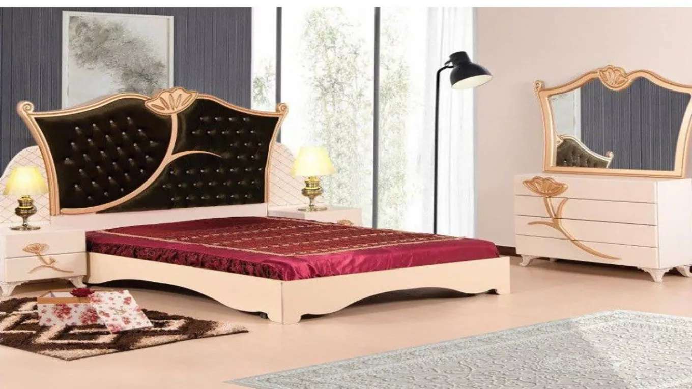 Ahura wooden bed set