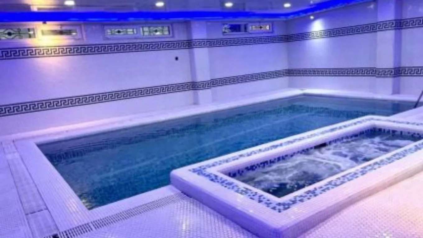 Construction of swimming pool and hot tub