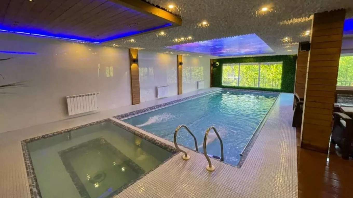 Construction of swimming pool and hot tub