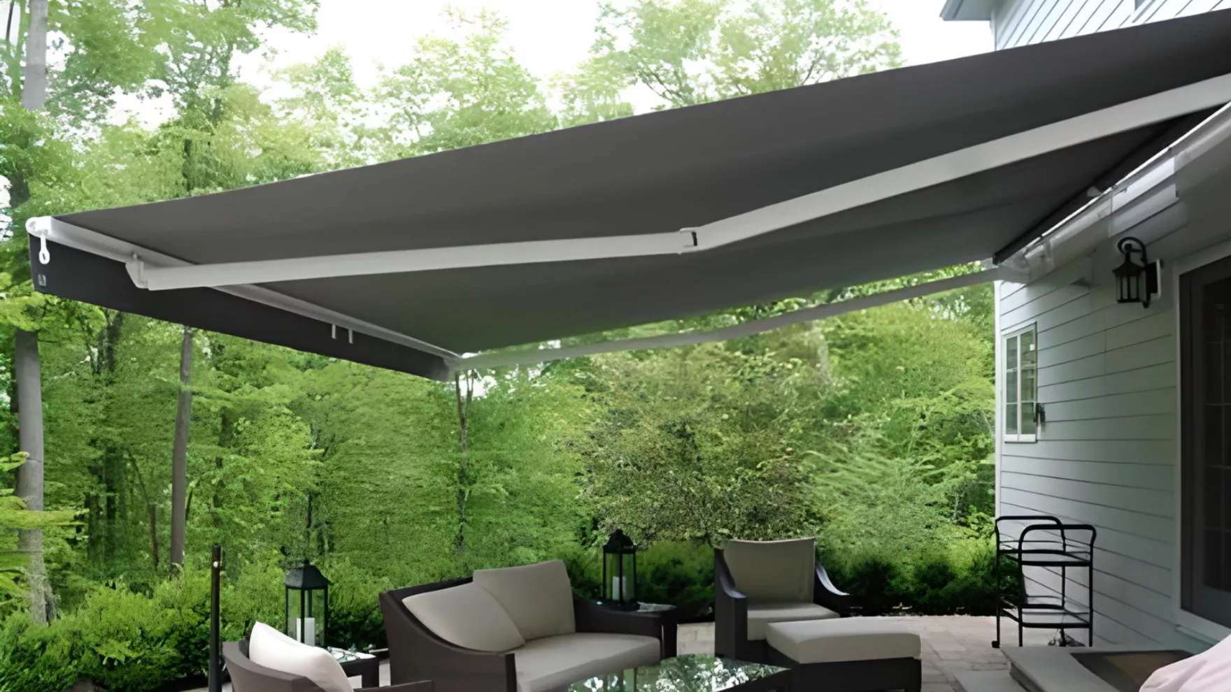 Landscaping of industrial canopy tent