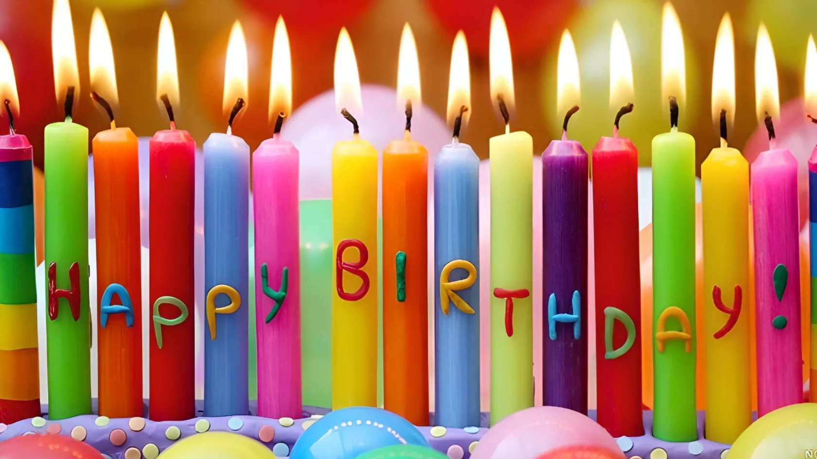 Birthday candles and toppers