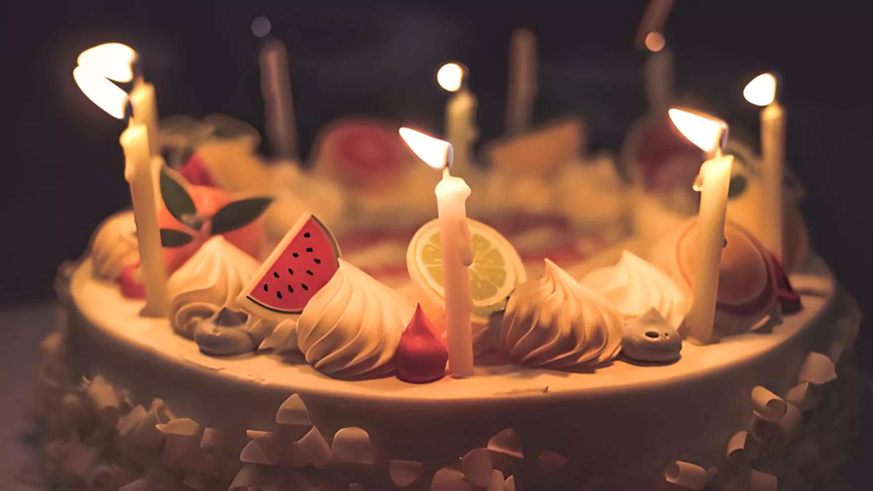 Birthday candles and toppers