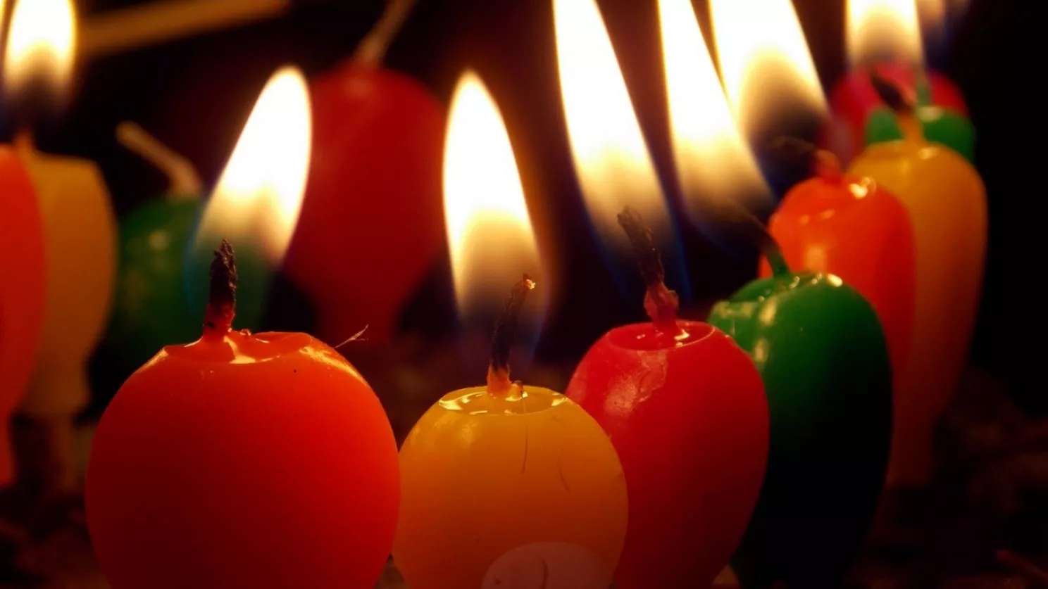 Birthday candles and toppers