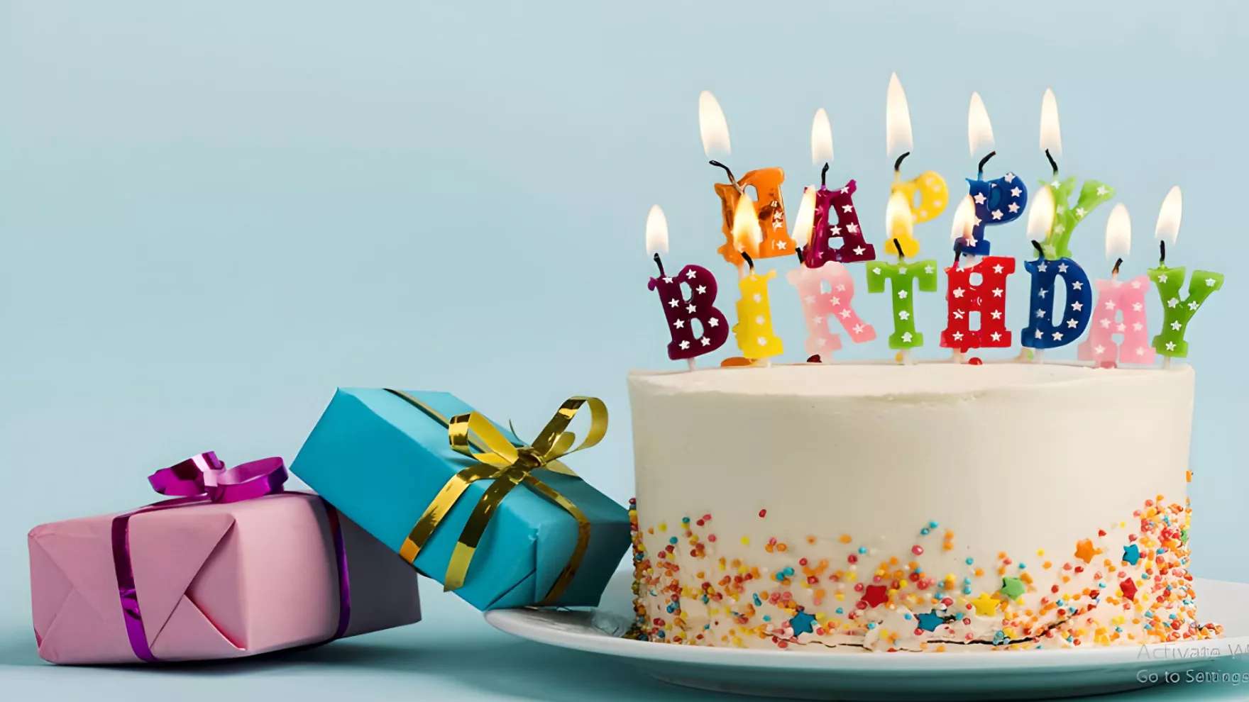 Birthday candles and toppers