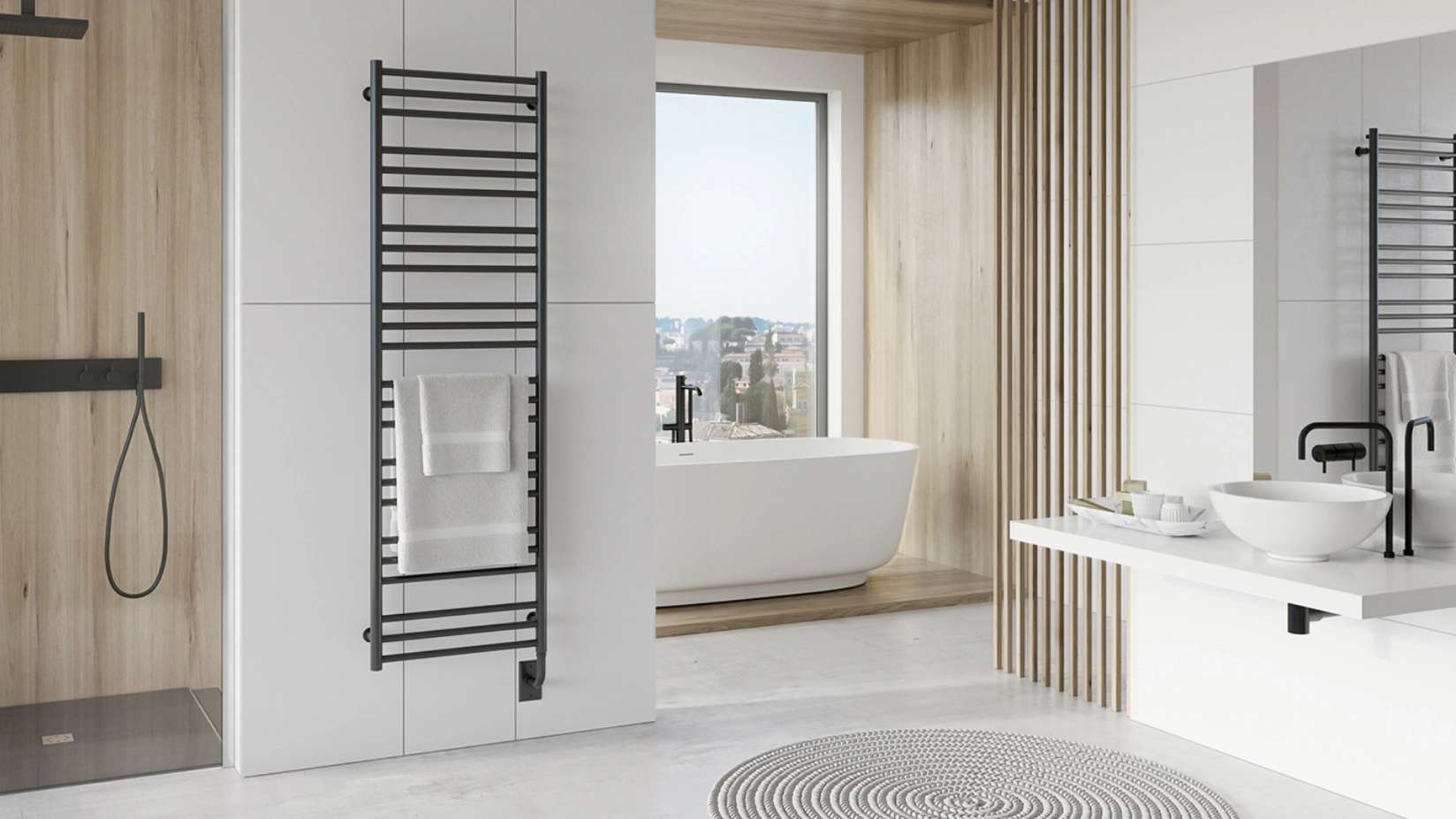 Bright steel radiator